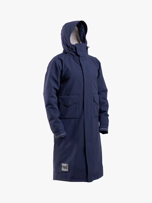 Red Unisex EVO Pro Slimline Waterproof Changing Robe Jacket - Blue - Small