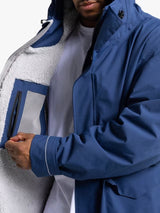 Red Unisex EVO Pro Slimline Waterproof Changing Robe Jacket - Blue - Small