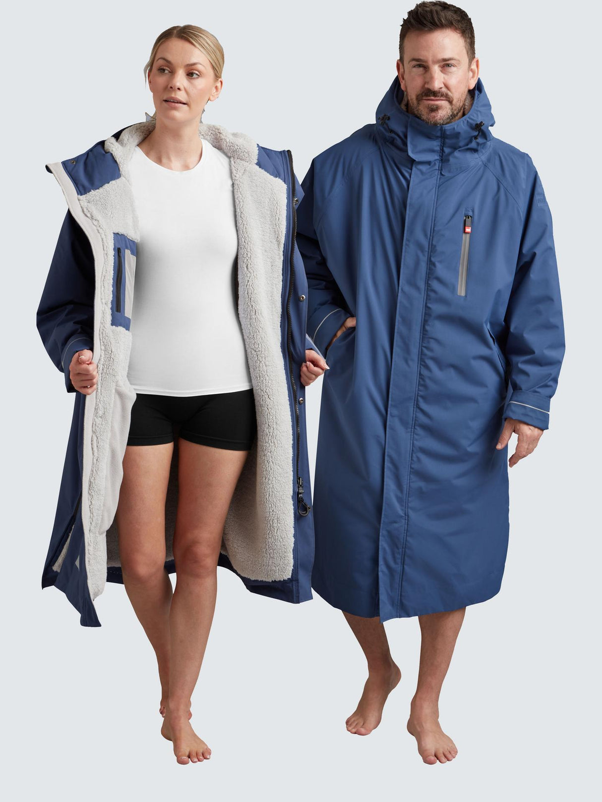 Red Unisex EVO Pro Waterproof Polyester Changing Robe Admiral Blue - Size L
