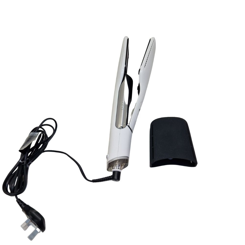 Ghd Duet 2-in-1 Ceramic Heat Protection Corded Shine Shot Hair Styler White