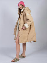 Cape Cove Cowrie Water Repellent Fleece Lined Changing Coat - Stone - Small