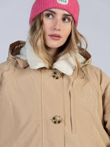 Cape Cove Cowrie Water Repellent Fleece Lined Changing Coat - Stone - Small