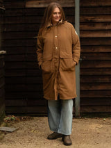 Cape Cove Women's Embrace Water Resistant Sherpa Lined Coat - Brown - Small