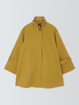 John Lewis Women's Regular Fit A-Line Nylon Mac Coat - Yellow/Lime - Medium