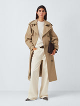 John Lewis Women's Water Repellent Belted Trench Coat - Natural - UK 20