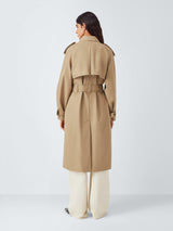 John Lewis Women's Water Repellent Belted Trench Coat - Natural - UK 20