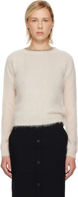 Weekend MaxMara Women's Aceto Knit Mohair Sweater Jumper - Cream - Medium