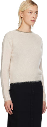 Weekend MaxMara Women's Aceto Knit Mohair Sweater Jumper - Cream - Medium