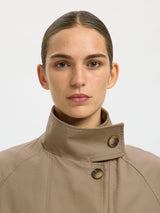Selected Kylie Oversized Cotton Seasonal Workwear Jacket Weathered Teak - 38