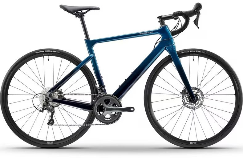 Boardman SLR 8.9 Unisex 10-Speed Disc Brake Carbon Road Bike - Medium - Blue