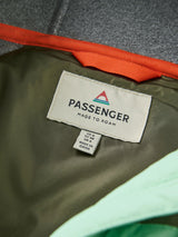 Passenger Lara Women's Quilted Zip Neck Jacket - Grey/Green/Pink - Small