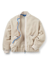 Passenger Lucia Sherpa Zip-Up Plain Long-Sleeve Fleece - Cream - Medium