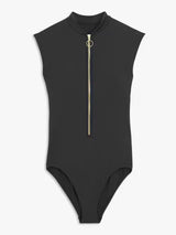 Seafolly Women's Non-Wired Zip Front One Piece Swimsuit - Black - Size 10
