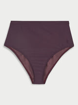 By Malene Birger Belira High Waist Women's Bikini Bottoms Medium - Aubergine