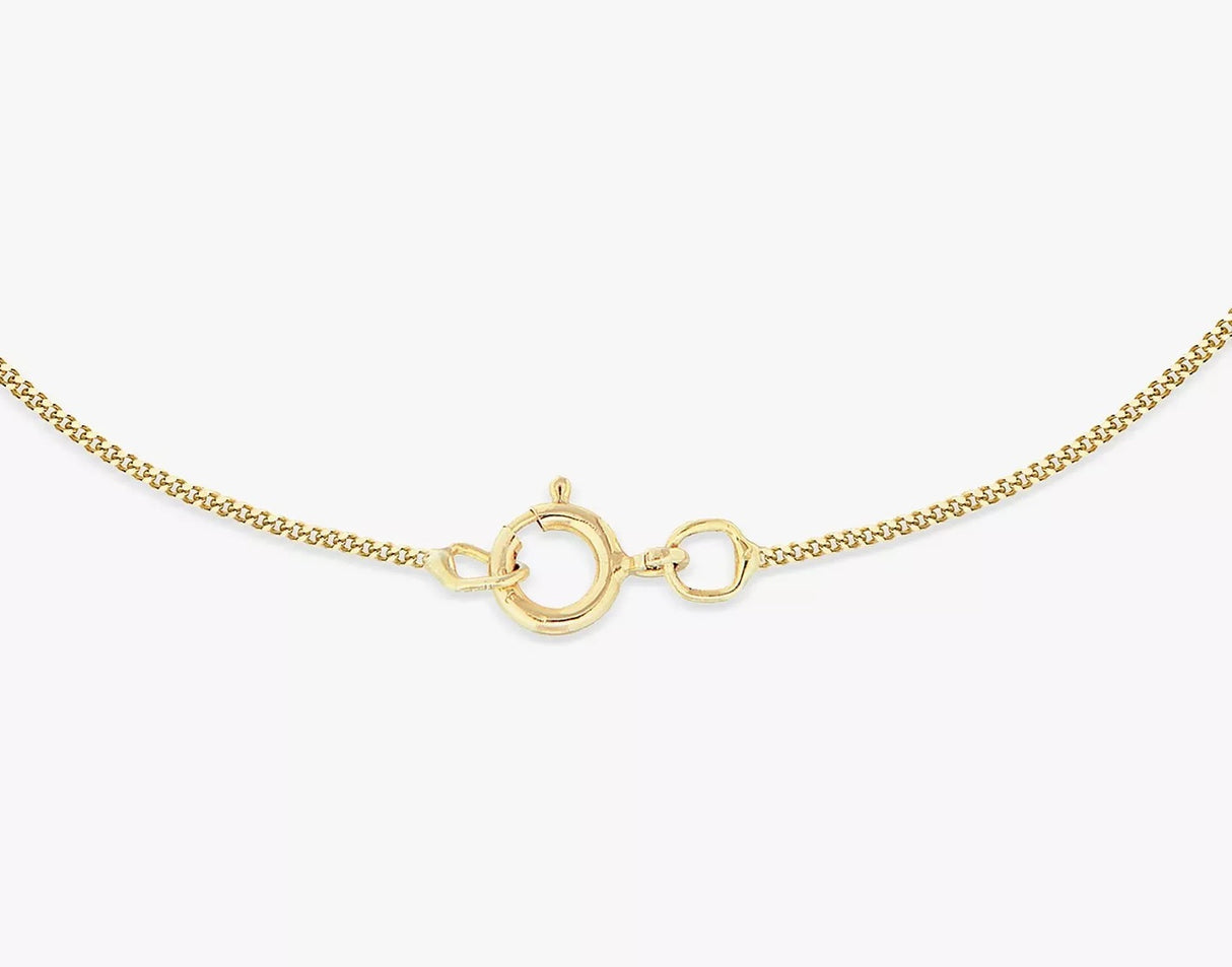 IBB Jewellery Astrology 9ct Yellow Gold Zodiac Pendant Necklace - Libra