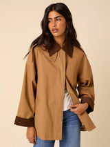 Nobody's Child Freddie Regular Lined Collared Barn Coat - Brown - Medium