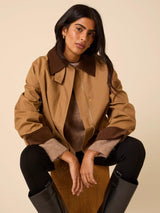 Nobody's Child Freddie Regular Lined Collared Barn Coat - Brown - Medium