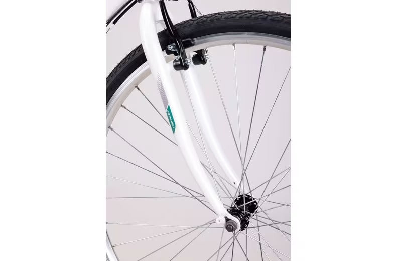 Apollo Excelle 18-Speed V-Brake Womens Hybrid Bike - Small - White/Green