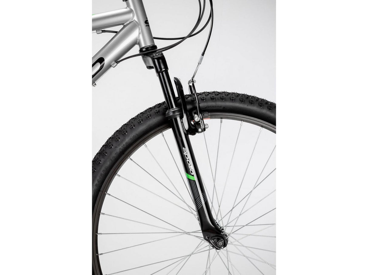 Apollo Slant Men's Mountain Bike 26" Wheels 18 Speed - 17" Medium - Silver
