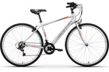 Apollo Transfer Men's 18-Speed V-Brakes Alloy Hybrid Bike - Large 21" - Grey