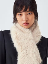 Weekend MaxMara Women's Cabras Soft Faux Fur Winter Wrap Stole - Cream