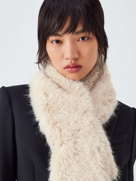 Weekend MaxMara Women's Cabras Soft Faux Fur Winter Wrap Stole - Cream