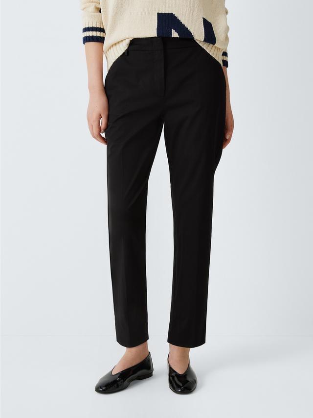 Weekend MaxMara Cecco Straight Mid Plain Women's Trousers - Black - Size 16
