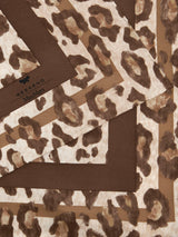 Weekend MaxMara Onesto Women's Leopard Print Pure Silk Scarf - Brown/Multi