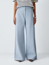 Weekend MaxMara Skipper Women's Regular Denim Trousers - Light Blue UK 8