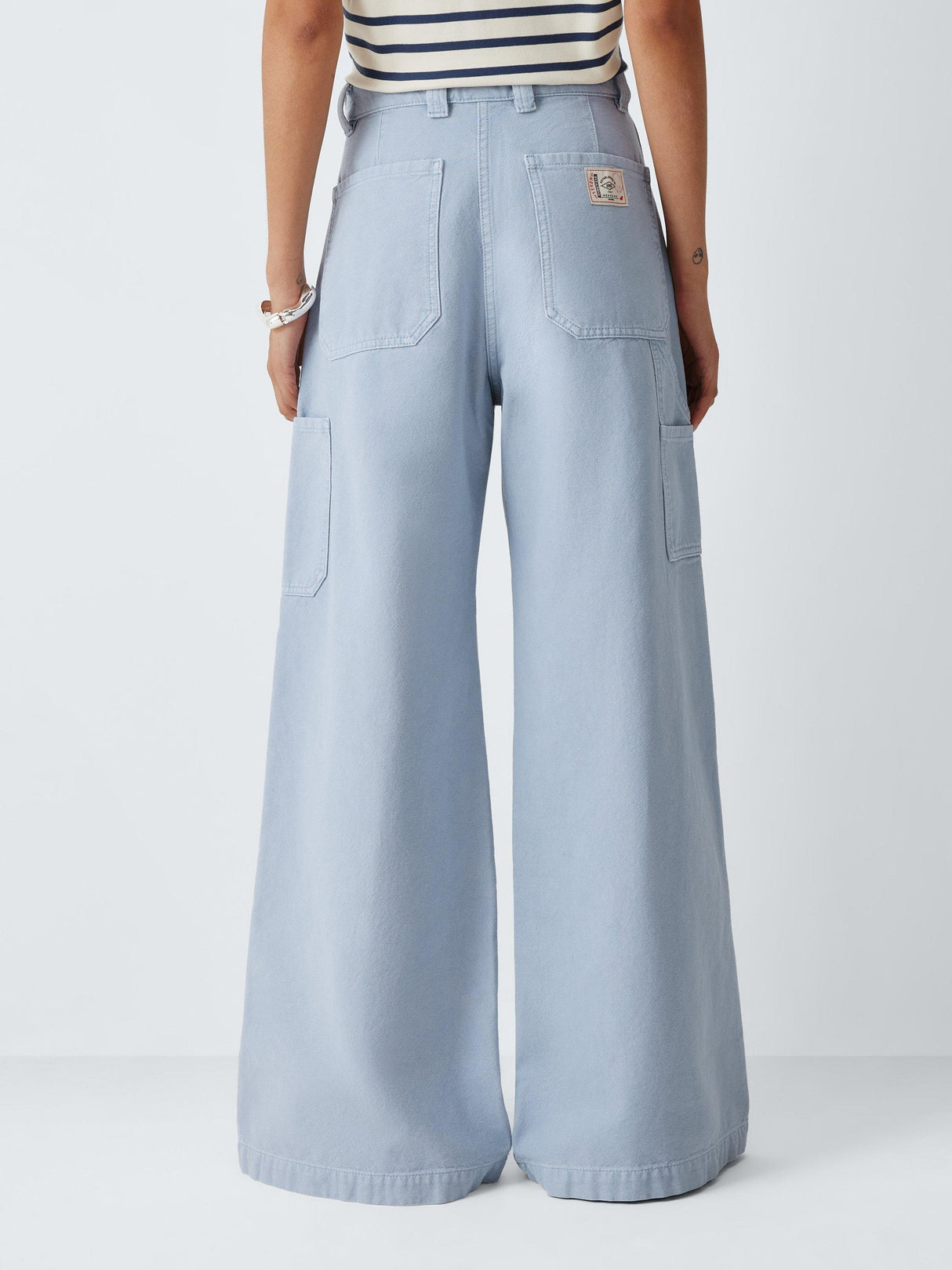 Weekend MaxMara Skipper Women's Regular Denim Trousers - Light Blue UK 8