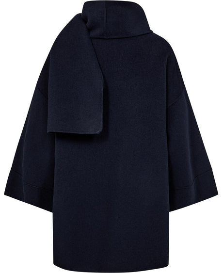 Weekend MaxMara Women's Fulcro Wool Mix Casual Short Coat - Navy - UK 8