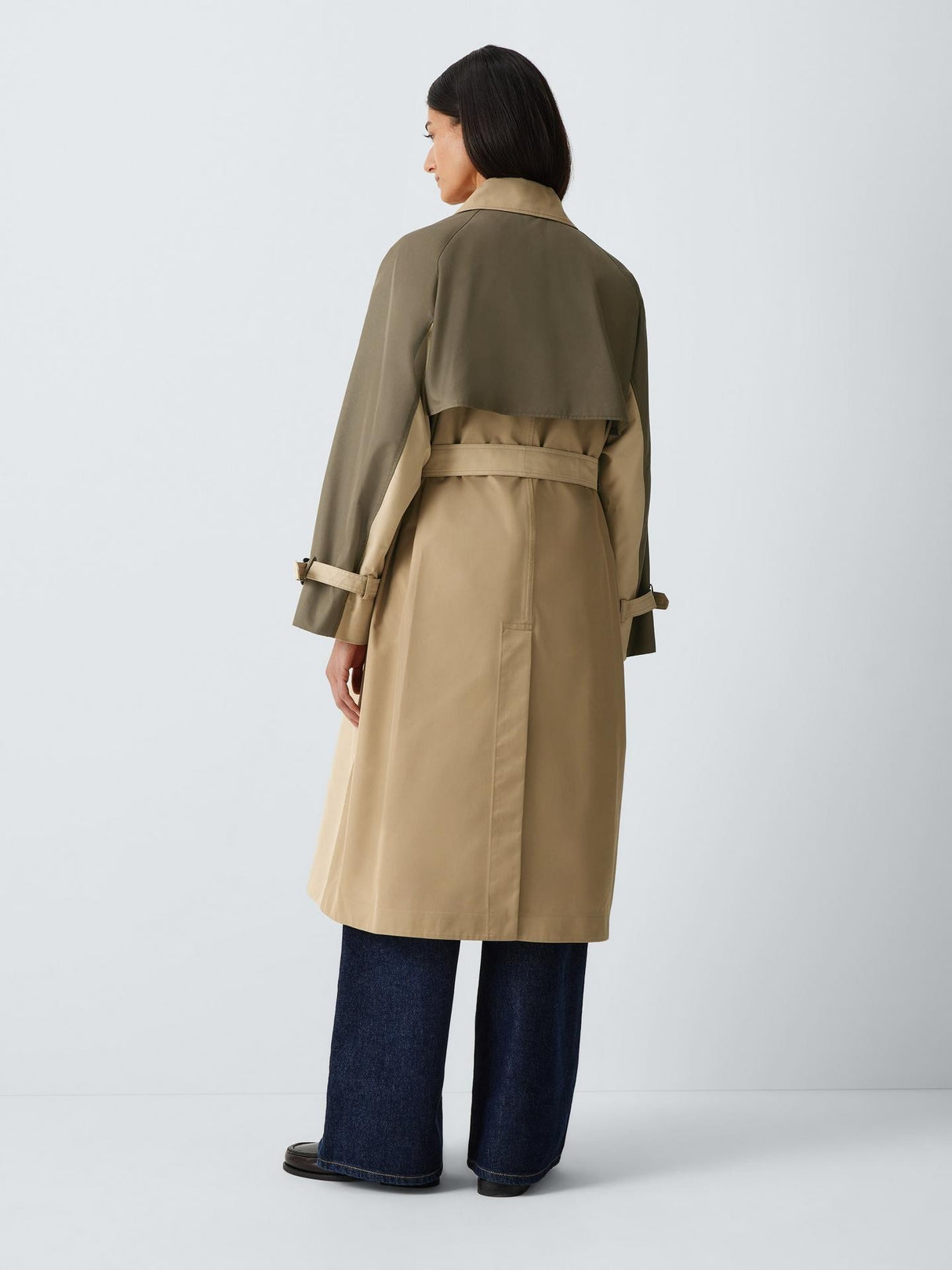 Weekend MaxMara Canasta Women's Longline Trench Coat - Beige/Green - UK 10