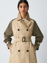 Weekend MaxMara Canasta Women's Longline Trench Coat - Beige/Green - UK 10