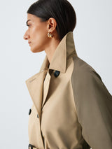 Weekend MaxMara Canasta Women's Longline Trench Coat - Beige/Green - UK 10