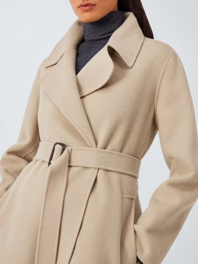 Weekend MaxMara Women's Manu Regular Fit Pure Wool Wrap Coat - Beige - 10