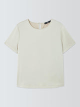 Weekend MaxMara Gilbert Women’s Polyester Short Sleeve T-Shirt Size S Ivory