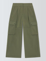 Weekend MaxMara Women's Aquila Cargo Wide Leg Trousers - Dark Green - UK 12
