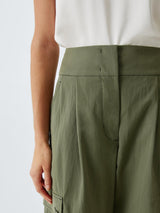 Weekend MaxMara Women's Aquila Cargo Wide Leg Trousers - Dark Green - UK 12