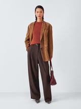 Weekend MaxMara Women's Tuono Crew Neck Wool Rich Jumper - Terracotta - XL