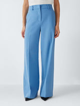 Weekend MaxMara Visivo Virgin Wool Wide Leg Trousers - UK14 - Light Blue