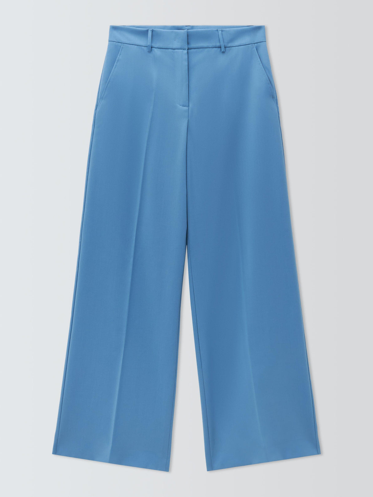 Weekend MaxMara Visivo Virgin Wool Wide Leg Trousers - UK14 - Light Blue