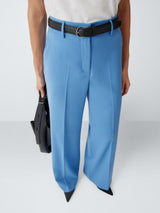 Weekend MaxMara Visivo Virgin Wool Wide Leg Trousers - UK14 - Light Blue