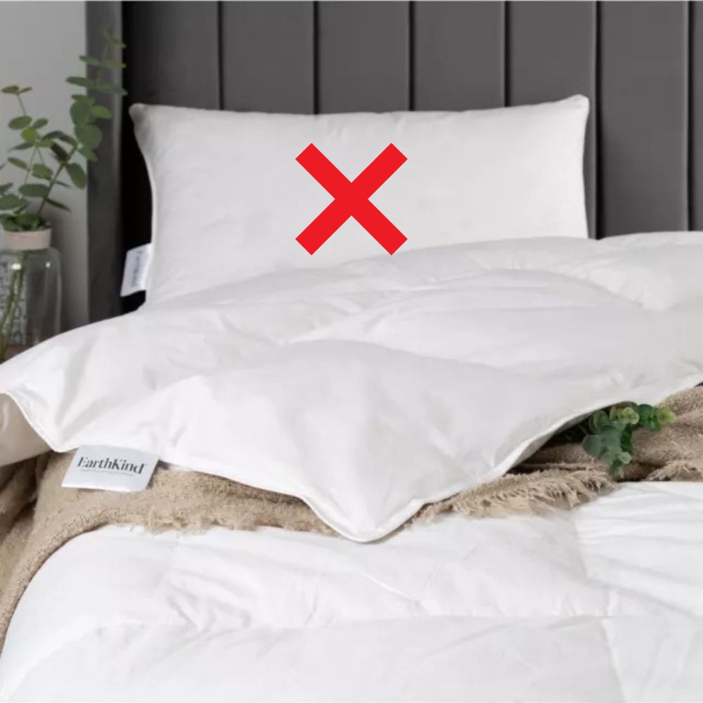 EarthKind Reclaimed Natural Down Duvet 10.5 Tog King 100% Cotton - White