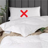 EarthKind Reclaimed Natural Down Duvet 10.5 Tog King 100% Cotton - White