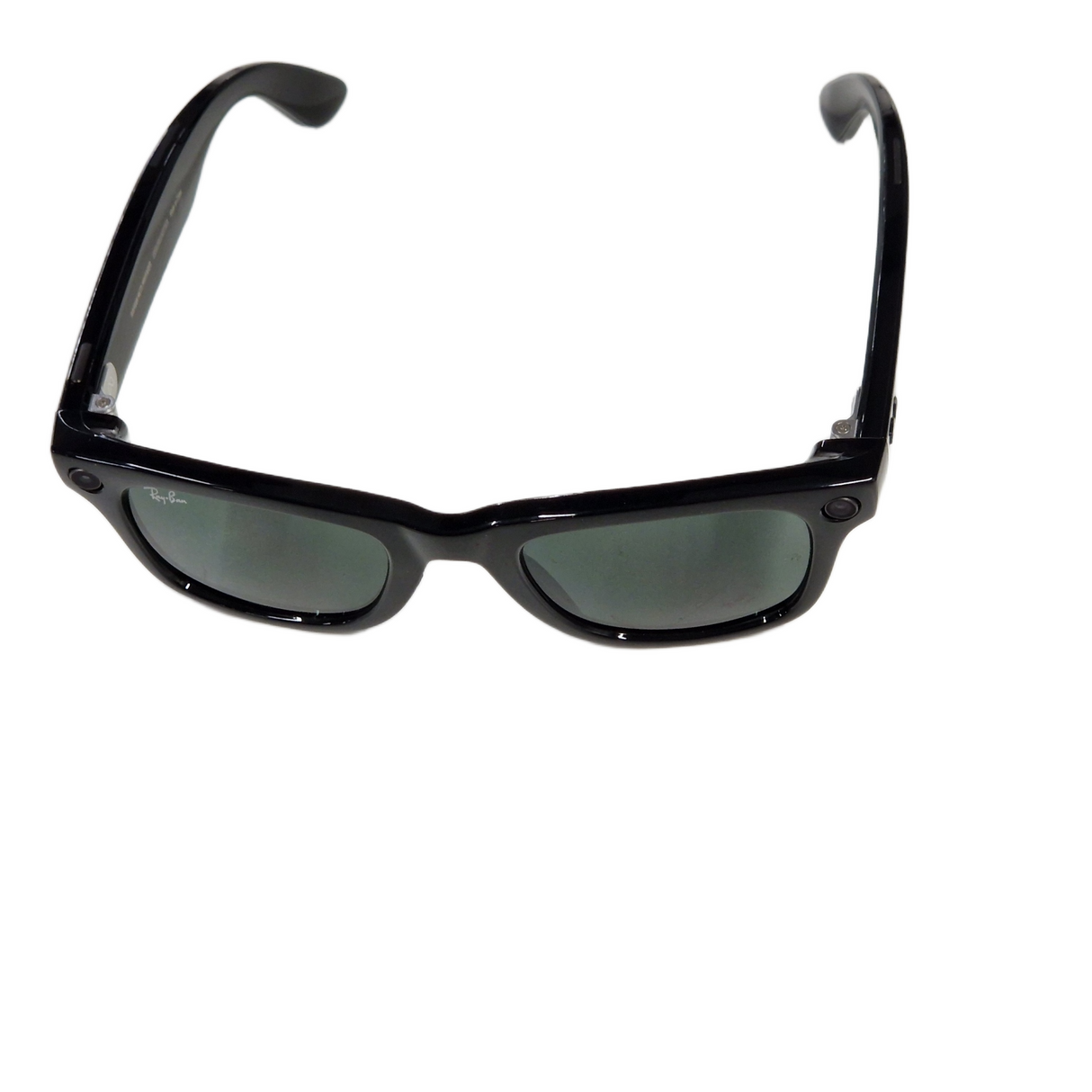 Meta Ray-Ban Meta Wayfarer Unisex Smart Sunglasses - Shiny Black/G15 Green