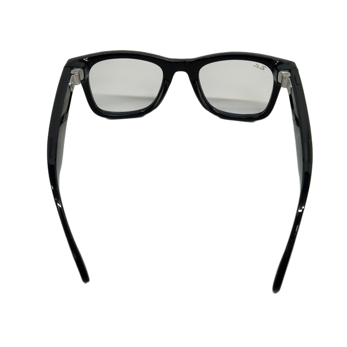 Ray-Ban Wayfarer Meta AI Bluetooth Audio Smart Glasses - Shiny Black/Clear
