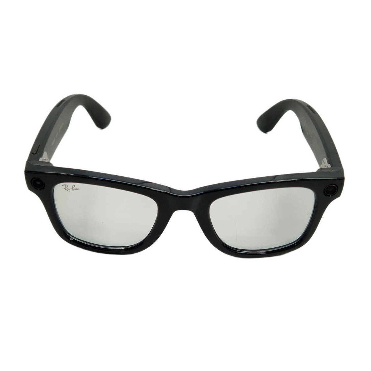 Ray-Ban Wayfarer Meta AI Bluetooth Audio Smart Glasses - Shiny Black/Clear