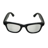 Ray-Ban Wayfarer Meta AI Bluetooth Audio Smart Glasses - Shiny Black/Clear