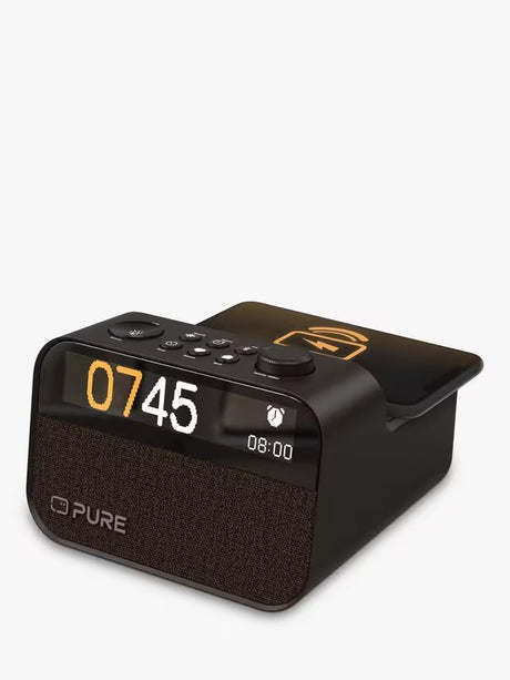 Pure Moment Charge DAB+/FM Bluetooth Radio Wireless Charging - Coffee Black