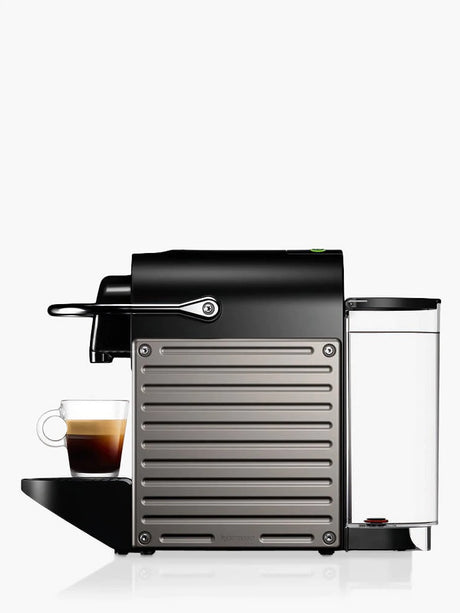 Nespresso Krups Pixie XN304T40 1260W Pod Coffee Machine - Black/Titanium